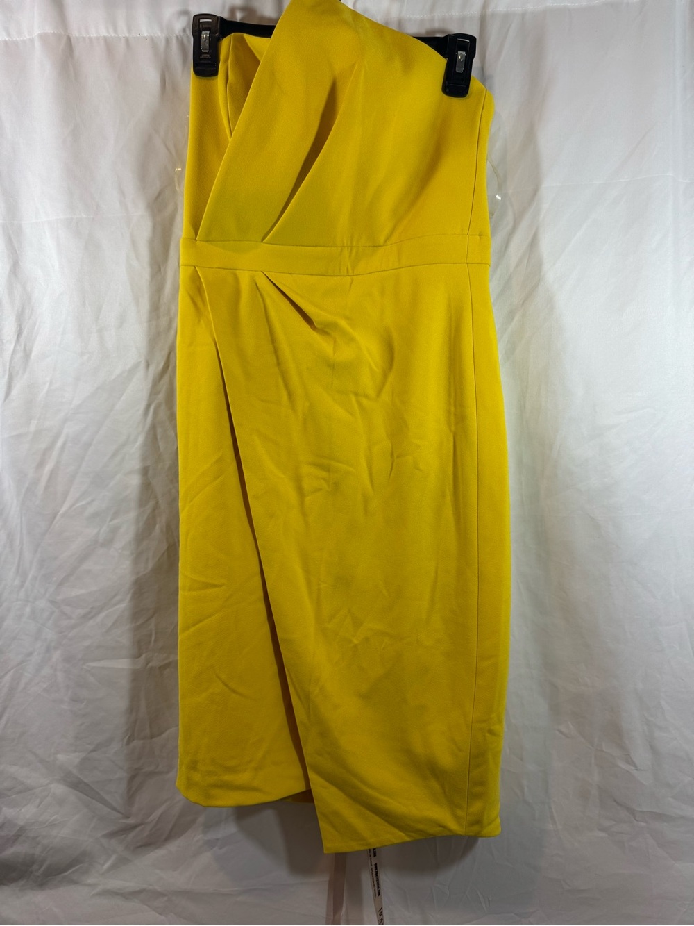 House of London Strapless Yellow Sheath Dress M